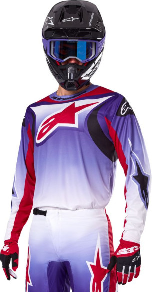 Combo Tricou + Pantaloni Alpinestars Fluid Wurx Purple/Red