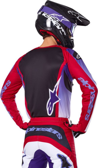 Combo Tricou + Pantaloni Alpinestars Fluid Wurx Purple/Red