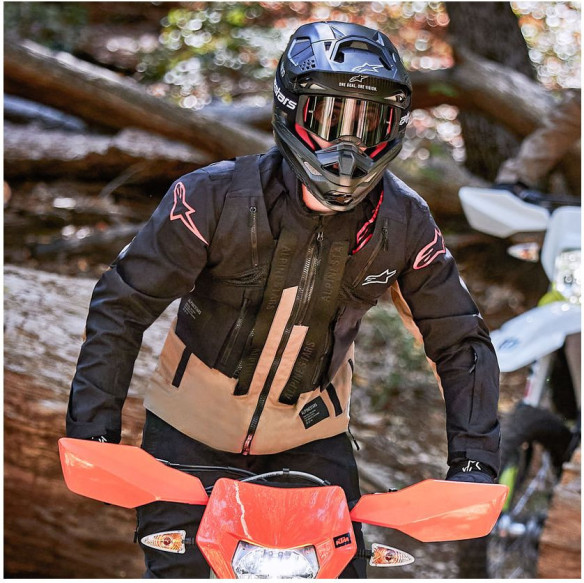 Geaca Moto MX/Enduro Techdura Black/Brown 24