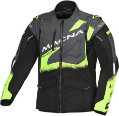 Geaca Moto Textil Enduro/Adventure LANDMARK Black/Light Grey/Yelow Fluo