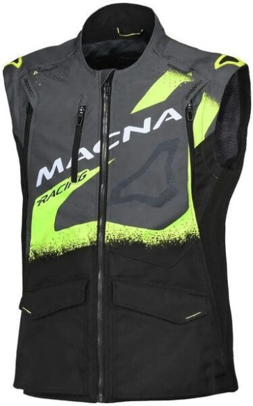 Geaca Moto Textil Enduro/Adventure LANDMARK Black/Light Grey/Yelow Fluo