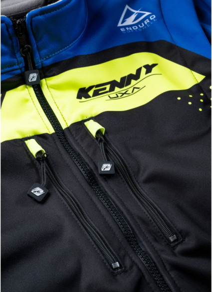 Geaca Moto MX/Enduro Softshell Black/Blue/Yellow 25