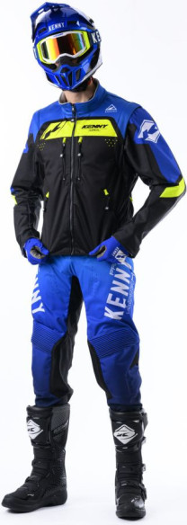 Geaca Moto MX/Enduro Softshell Black/Blue/Yellow 25