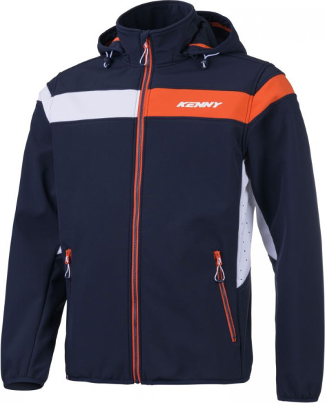 Geaca Moto MX/Enduro Softshell Racing Blue/White/Orange 25