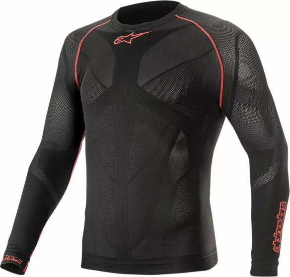 Tricou Moto Protectie Ride Tech 2 Summer Long Sleeve Black/Red