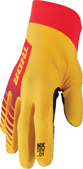 Manusi Moto MX/Enduro Agile Analog Lemon/Red 24