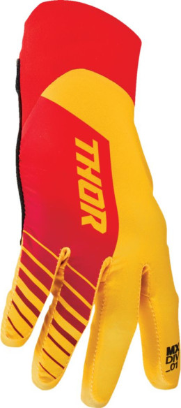 Manusi Moto MX/Enduro Agile Analog Lemon/Red 24