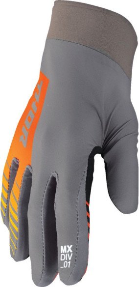 Manusi Moto MX/Enduro Agile Analog Charcoal/Orange 24