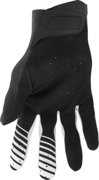 Manusi Moto MX/Enduro Agile Solid Black/White 24