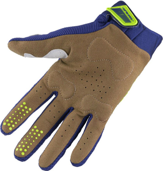 Manusi Moto MX/Enduro Titanium Blue/Yellow Fluo