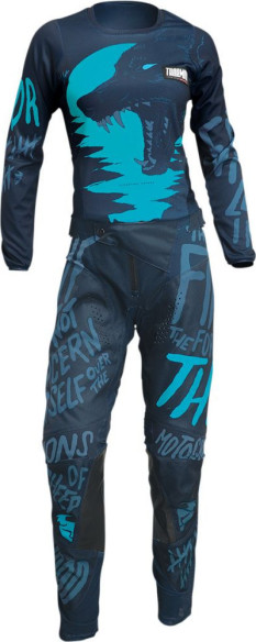 Pantaloni Enduro Dama Pulse Midnight/Aqua