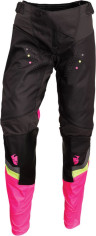 Pantaloni Enduro Dama Pulse Rev Charcoal/Fluo Pink