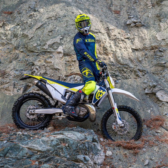 Pantaloni Moto Enduro XC Lite Corrosion Vivid Blue 23