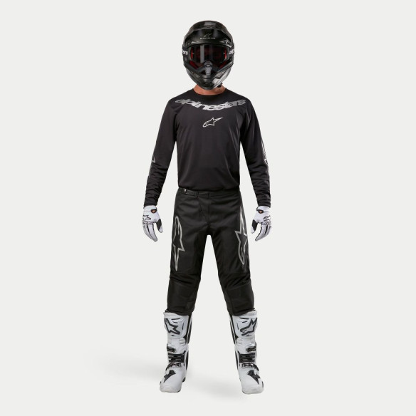Pantaloni Moto Enduro/MX Fluid Graphite Black/Silver 24