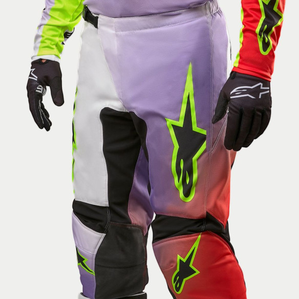 Pantaloni Moto Enduro/MX Fluid Lucent White/Red/Yellow Fluo 24