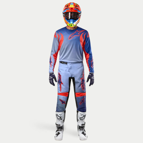Pantaloni Moto Enduro/MX Fluid Lucent Blue Ram/Hot Orange 24