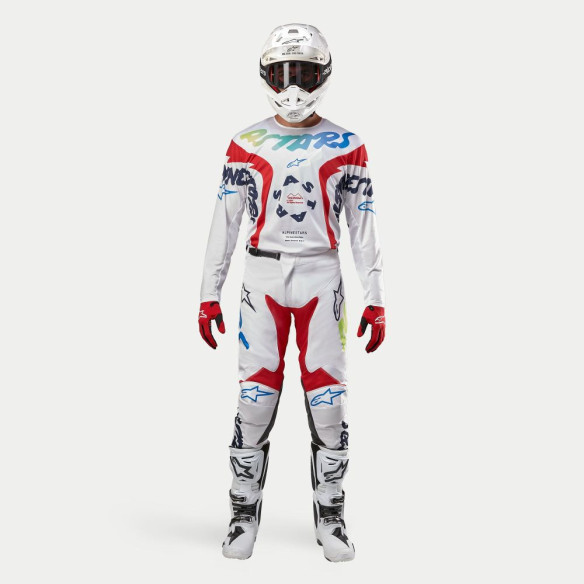 Pantaloni Moto Enduro/MX Racer Hana White/Multicolor 24