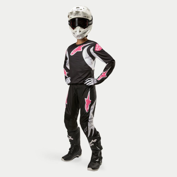 Pantaloni Moto Enduro/MX Dama Stella Fluid Black/White 24