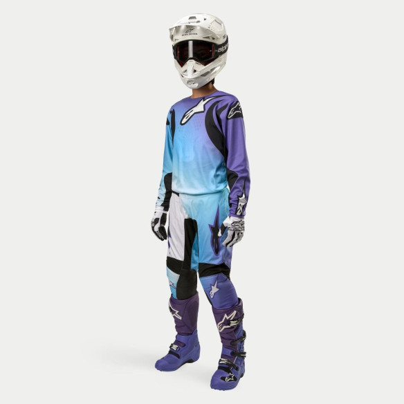 Pantaloni Moto Enduro/MX Dama Stella Fluid White/Turquoise 24