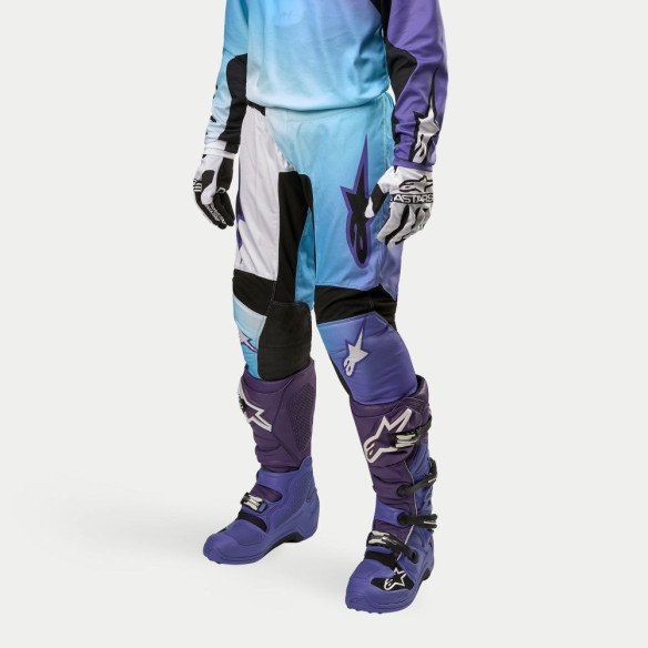 Pantaloni Moto Enduro/MX Dama Stella Fluid White/Turquoise 24