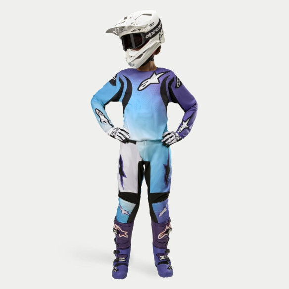 Pantaloni Moto Enduro/MX Dama Stella Fluid White/Turquoise 24