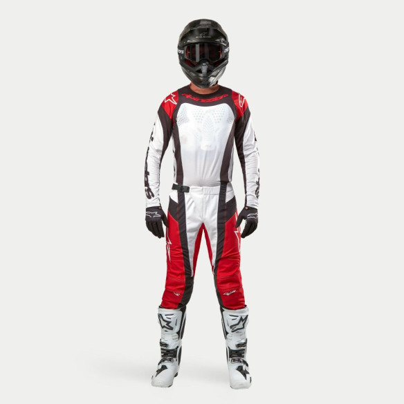 Pantaloni Moto Enduro/MX Techstar Ocuri Red/White/Black 24