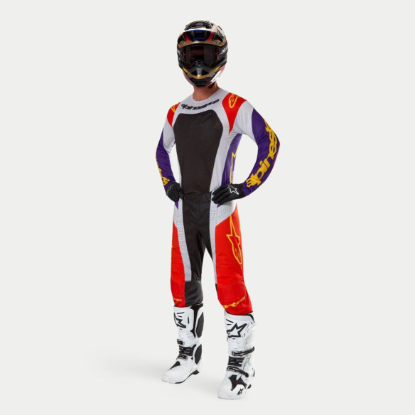 Pantaloni Moto Enduro/MX Techstar Ocuri Orange/Purple 24