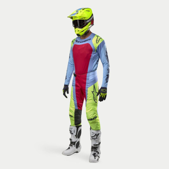 Pantaloni Moto Enduro/MX Techstar Ocuri Blue/Yellow/Red 24