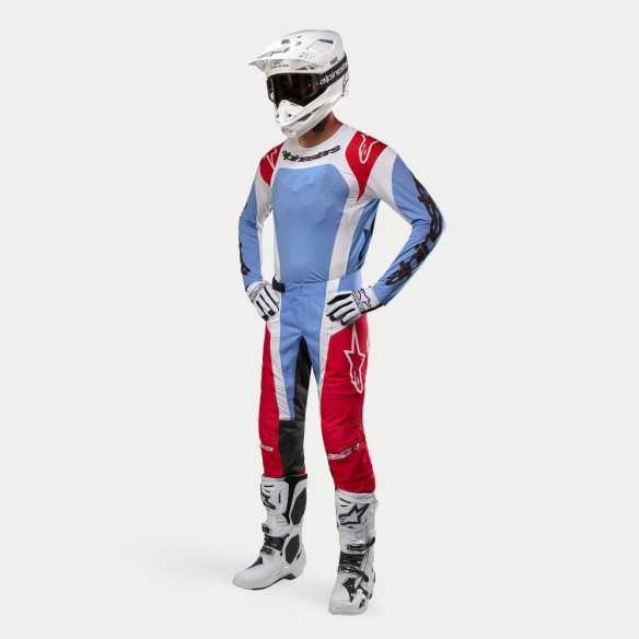 Pantaloni Moto Enduro/MX Techstar Ocuri Blue/Red Berry 24