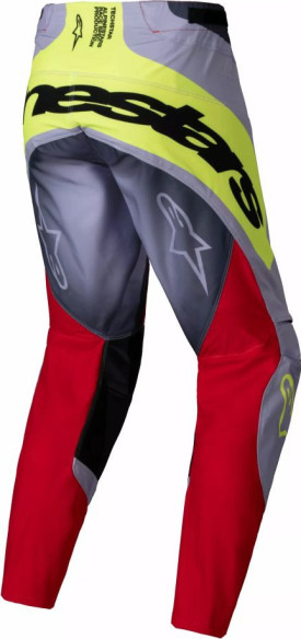 Pantaloni Moto MX/Enduro Techstar Melt Red/Grey/Yellow 24