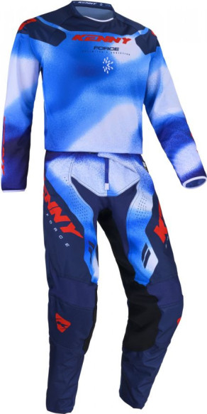 Pantaloni Moto MX/Enduro Force Blue/Black/Red 25