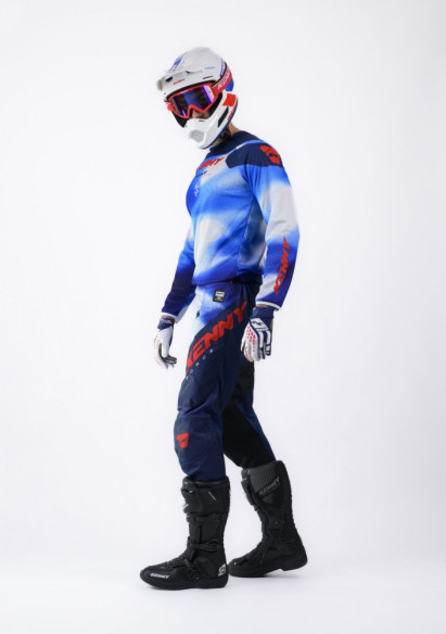 Pantaloni Moto MX/Enduro Force Blue/Black/Red 25
