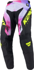 Pantaloni Moto MX/Enduro Force Fog Black/Yellow/Pink 25