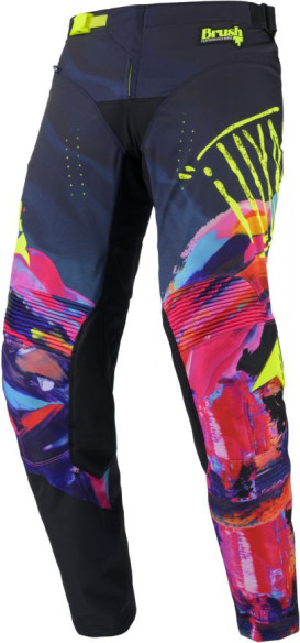 Pantaloni Moto MX/Enduro Performance Brush Blue/Red/Yellow 25