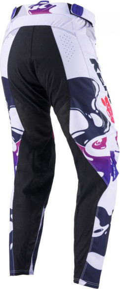 Pantaloni Moto MX/Enduro Performance Fluid White/Red/Blue/Black 25