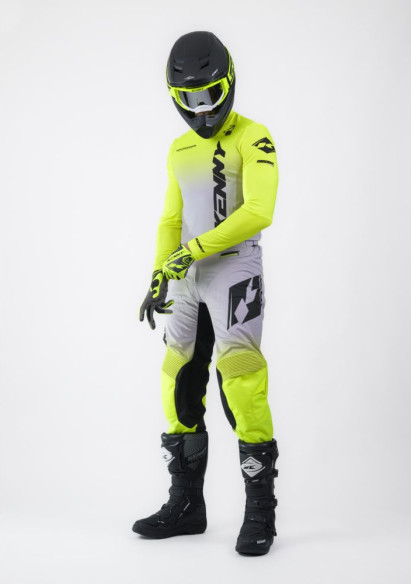 Pantaloni Moto MX/Enduro Performance Gradient Grey/Yellow Fluo/Black 25