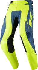 Pantaloni Moto MX/Enduro Performance Solid Yellow Fluo/Blue/Black