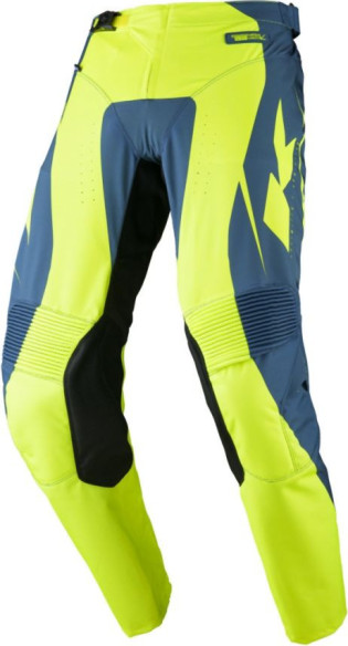 Pantaloni Moto MX/Enduro Performance Solid Yellow Fluo/Blue/Black