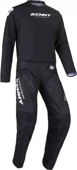 Pantaloni Moto MX/Enduro Titanium Black/White 25