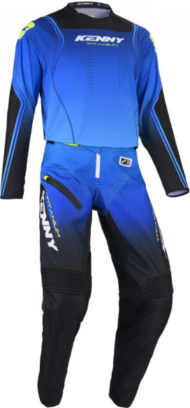 Pantaloni Moto MX/Enduro Titanium Blue/Black/White 25