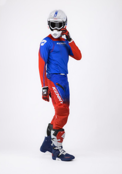 Pantaloni Moto MX/Enduro Titanium Patriot Red/Blue/White 25