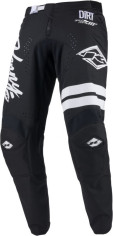 Pantaloni Moto MX/Enduro Track Dirt Black/White 25