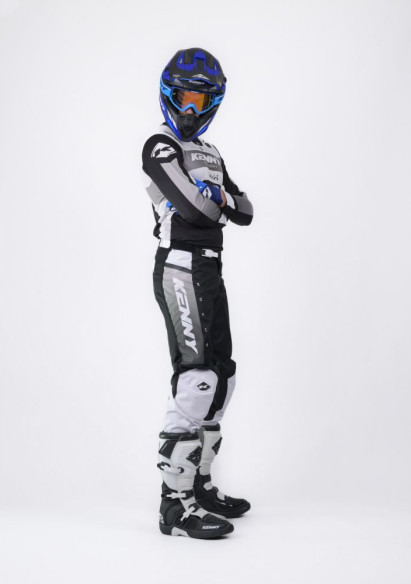 Pantaloni Moto MX/Enduro Track Focus Black/White/Grey 25