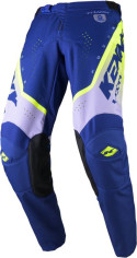 Pantaloni Moto MX/Enduro Track Focus Navy Blue/Grey/Yellow
