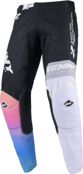Pantaloni Moto MX/Enduro Track Zoom Black/White/Blue/Pink 25