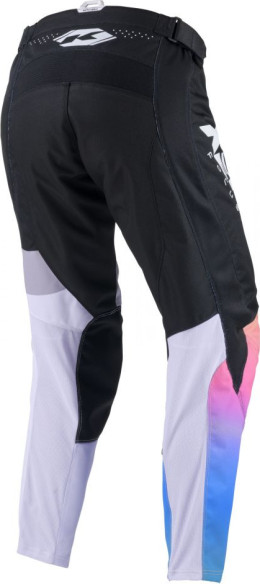 Pantaloni Moto MX/Enduro Track Zoom Black/White/Blue/Pink 25