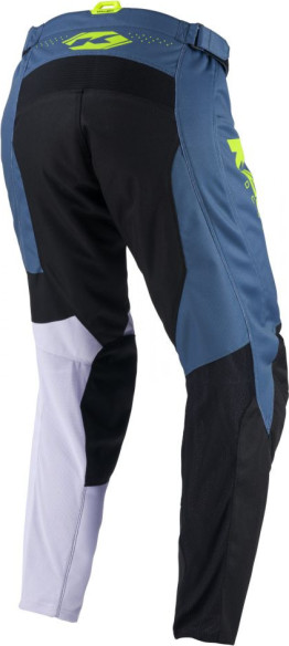 Pantaloni Moto MX/Enduro Track Zoom Petrol Blue/Black/Yellow/White 25
