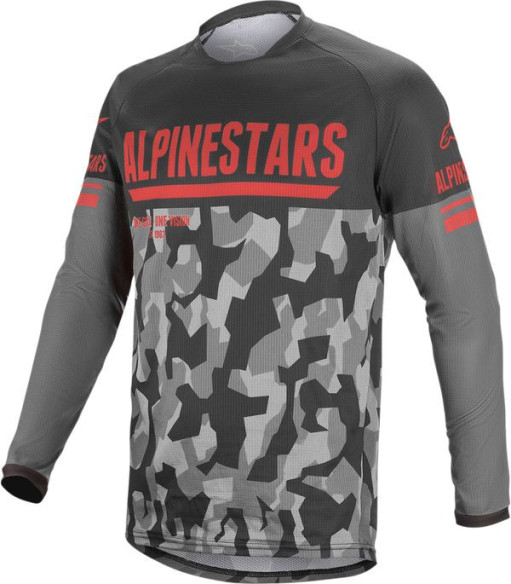 Venture R MX Jersey Camo/Grey/Red