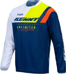 Tricou Enduro Track Focus Navy Neon Yellow