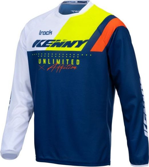 Tricou Enduro Track Focus Navy Neon Yellow